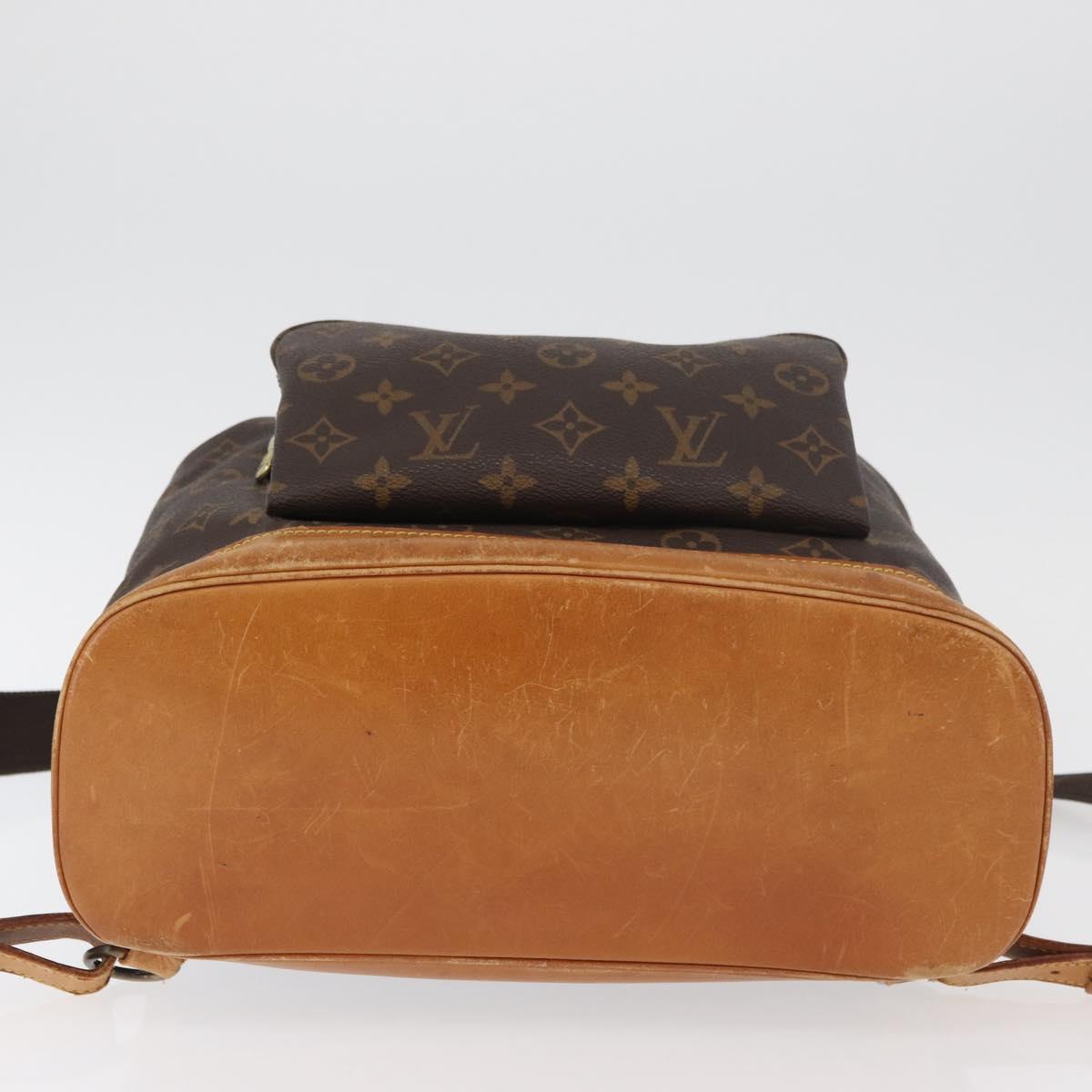 LOUIS VUITTON Monogram Montsouris GM Backpack M51135 LV Auth 179670