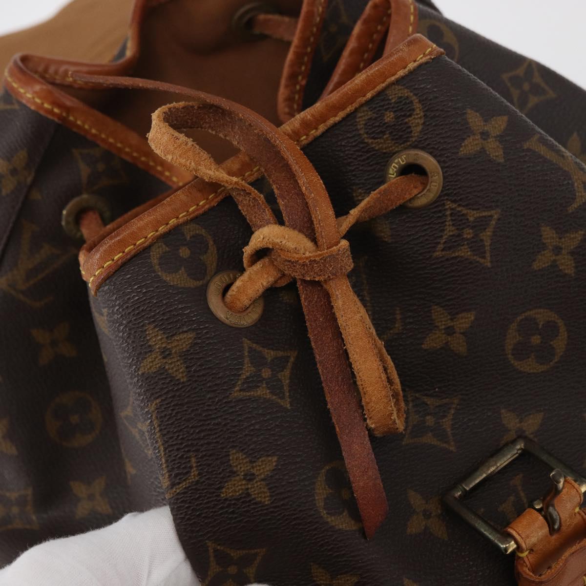 LOUIS VUITTON Monogram Montsouris GM Backpack M51135 LV Auth 179670