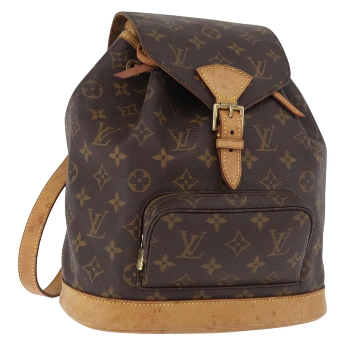 LOUIS VUITTON Monogram Montsouris MM Backpack M51136 LV Auth 179675A