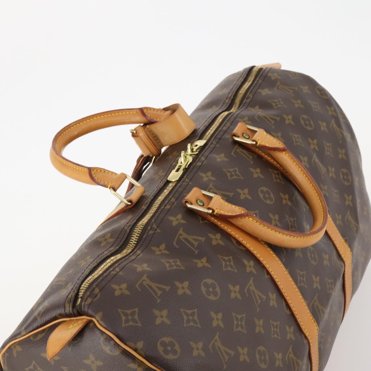 LOUIS VUITTON Monogram Keepall 50 Boston Bag M41426 LV Auth 179679A