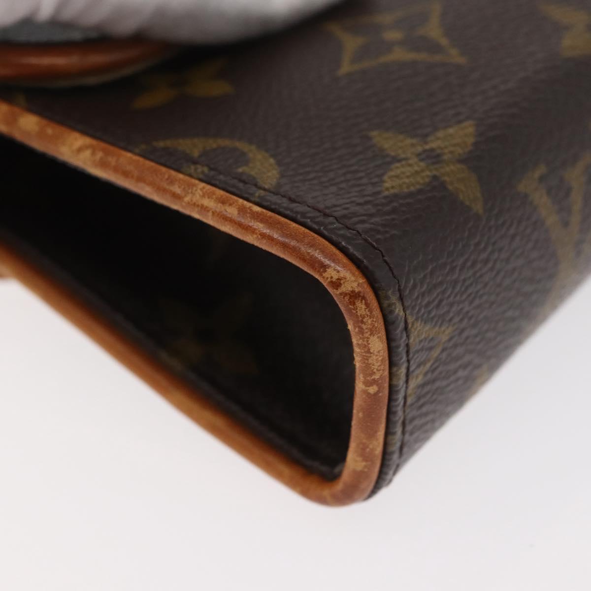 LOUIS VUITTON Monogram Pochette Florentine Waist bag M51855 LV Auth 179682