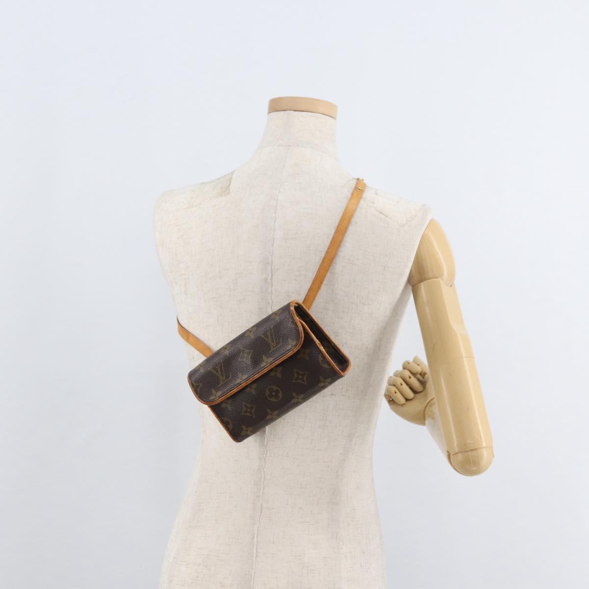 LOUIS VUITTON Monogram Pochette Florentine Waist bag M51855 LV Auth 179682