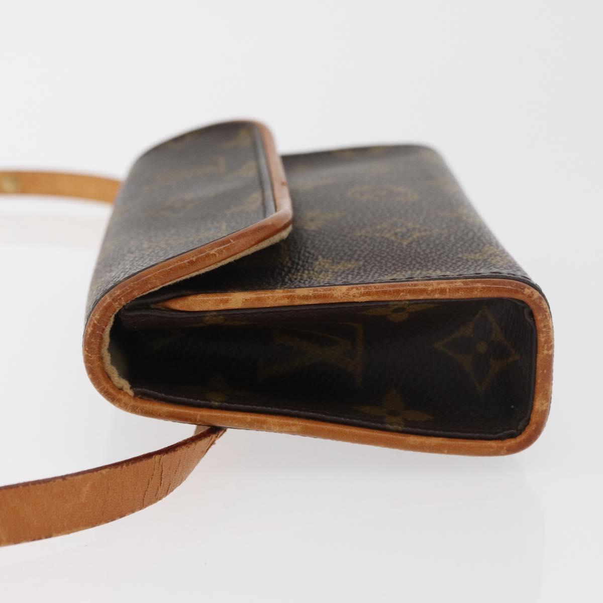 LOUIS VUITTON Monogram Pochette Florentine Waist bag M51855 LV Auth 179682