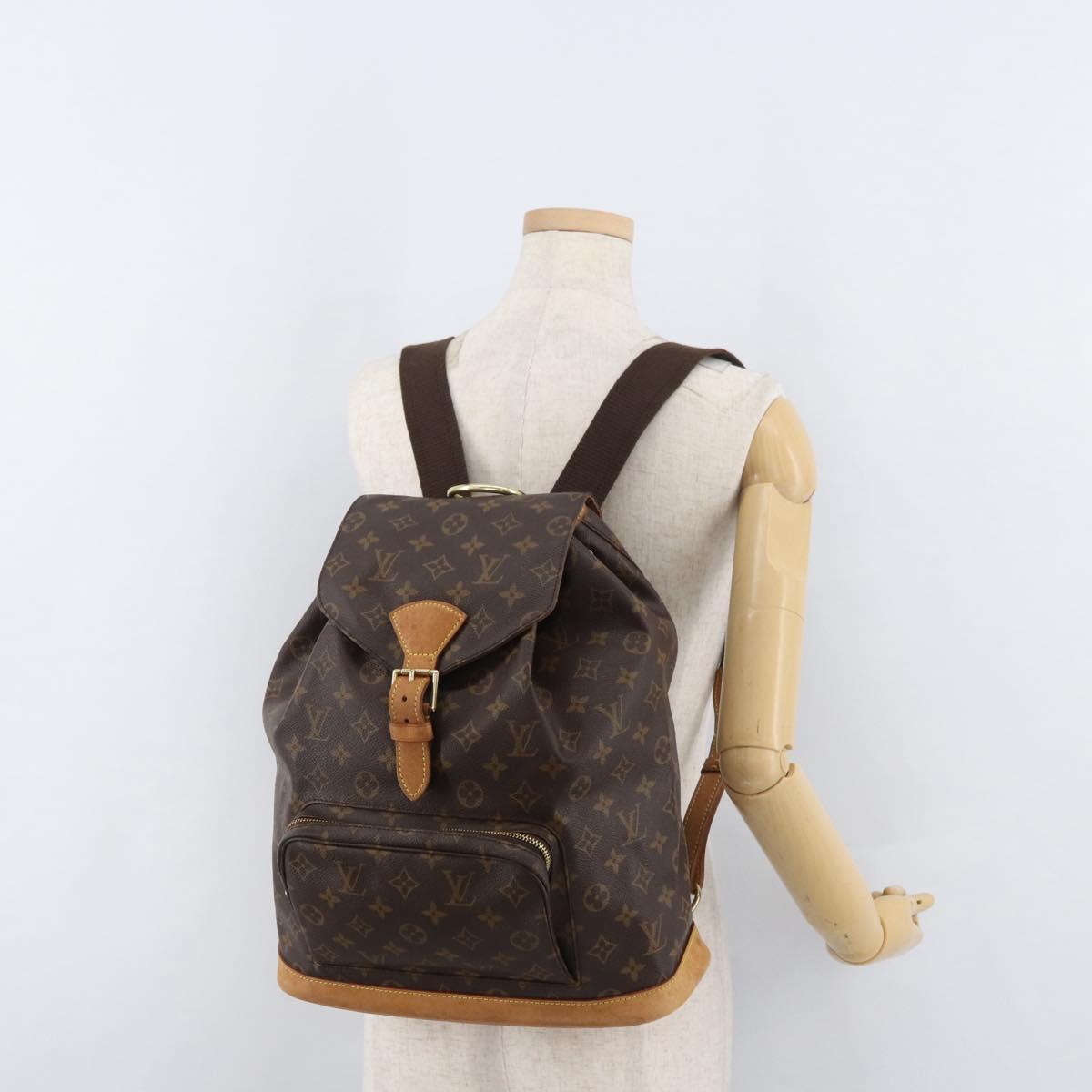 LOUIS VUITTON Monogram Montsouris GM Backpack M51135 LV Auth 179685A