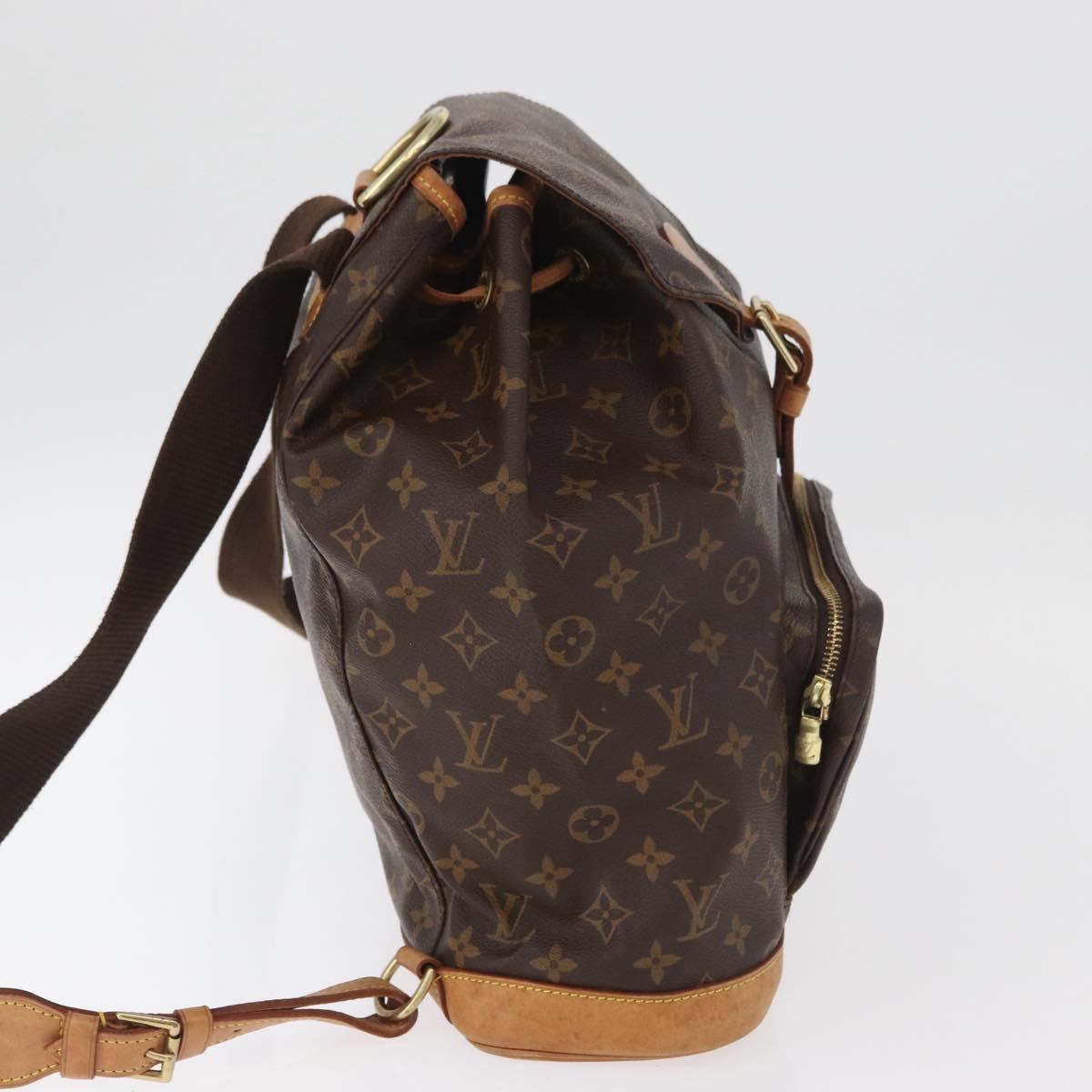 LOUIS VUITTON Monogram Montsouris GM Backpack M51135 LV Auth 179685A