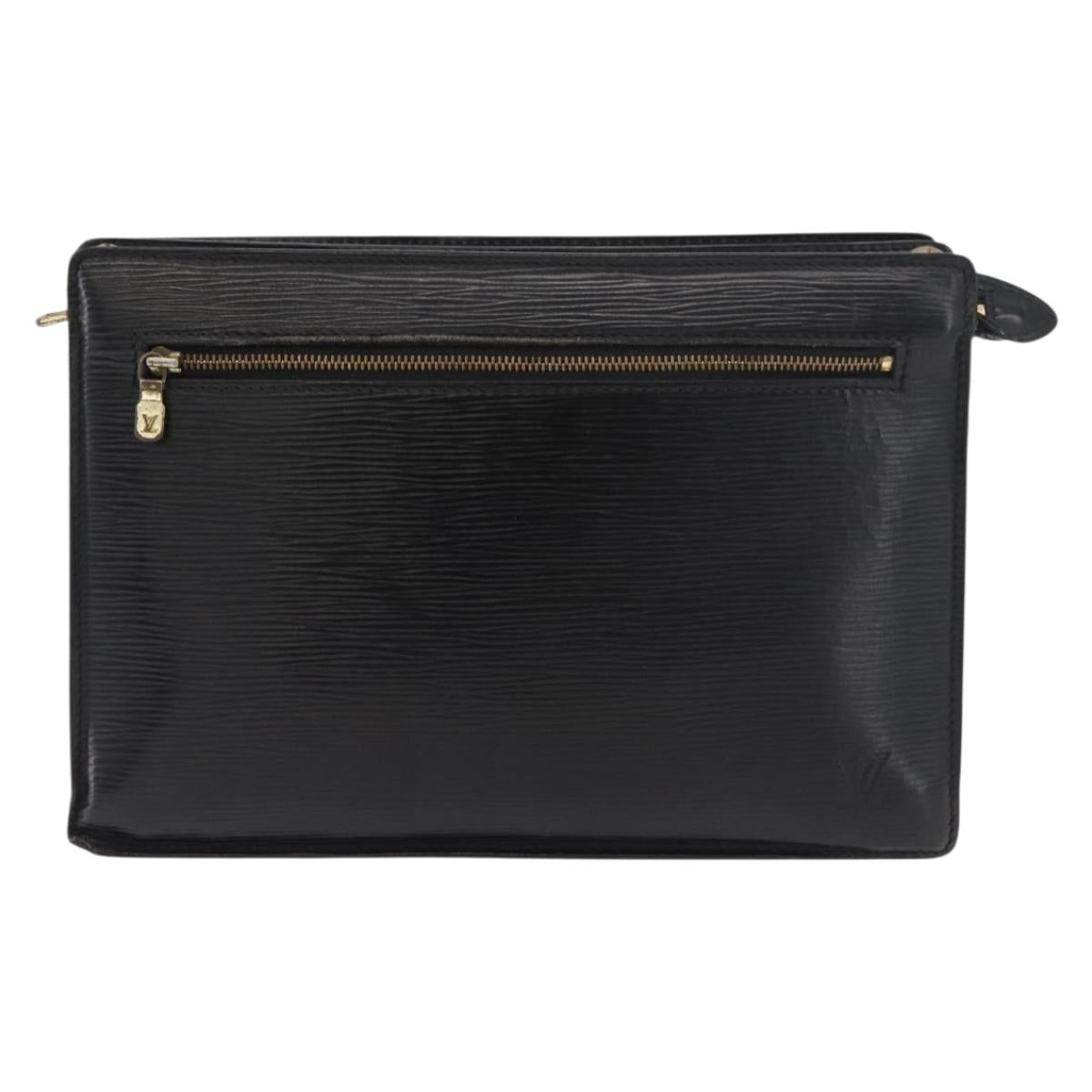 LOUIS VUITTON Epi Angian Shoulder Bag 2way Black M52112 LV Auth 179695