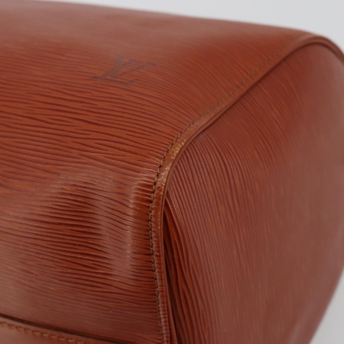 LOUIS VUITTON Epi Speedy 35 Hand Bag Brown Kenya M42993 LV Auth 179737A