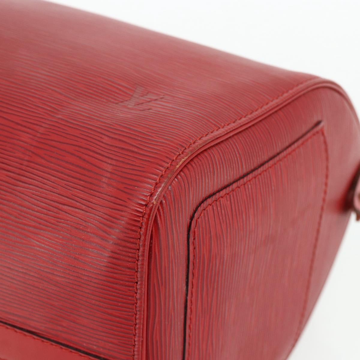 LOUIS VUITTON Epi Speedy 30 Hand Bag Castilian Red M43007 LV Auth 179738A