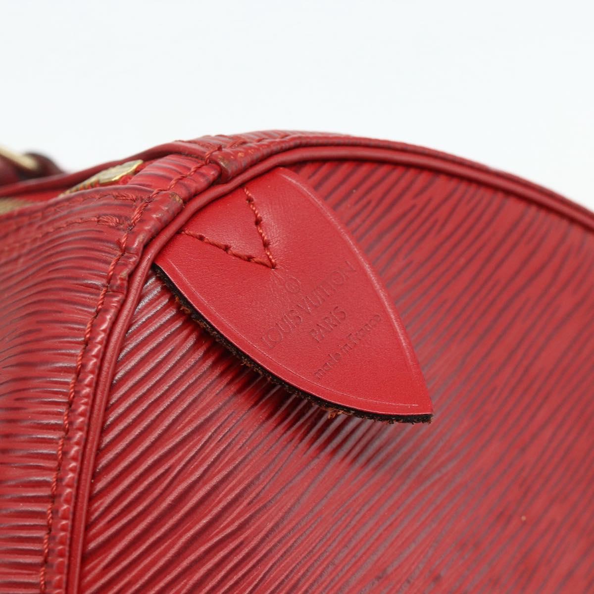 LOUIS VUITTON Epi Speedy 30 Hand Bag Castilian Red M43007 LV Auth 179738A
