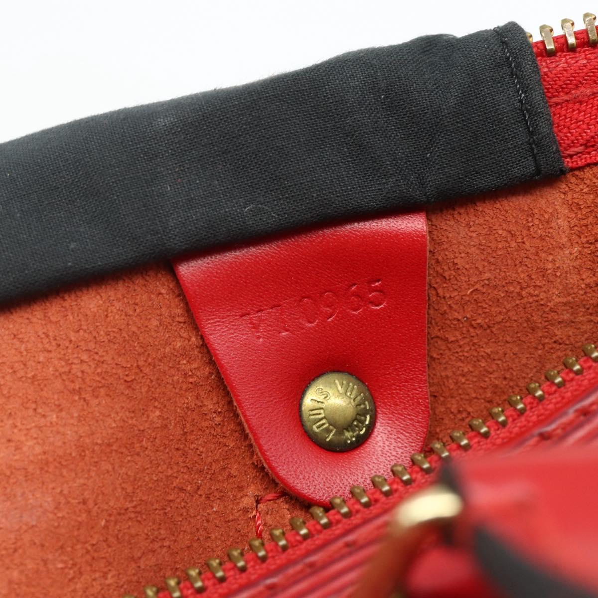 LOUIS VUITTON Epi Speedy 30 Hand Bag Castilian Red M43007 LV Auth 179738A