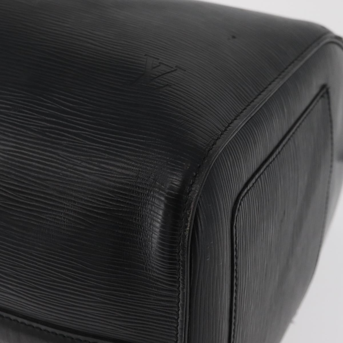 LOUIS VUITTON Epi Keepall 45 Boston Bag Black M42972 LV Auth 179739A