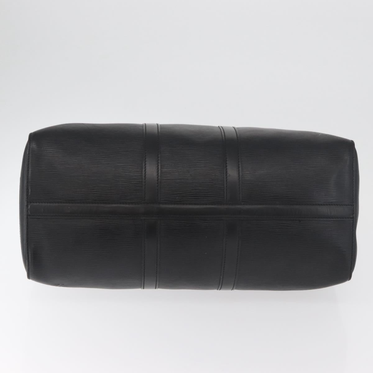LOUIS VUITTON Epi Keepall 45 Boston Bag Black M42972 LV Auth 179739A