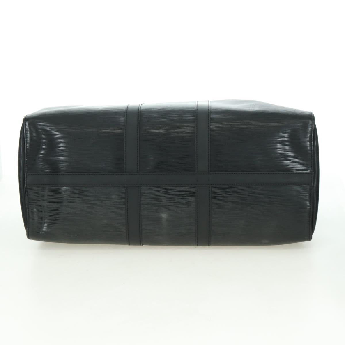 LOUIS VUITTON Epi Keepall 45 Boston Bag Black M42972 LV Auth 179740V