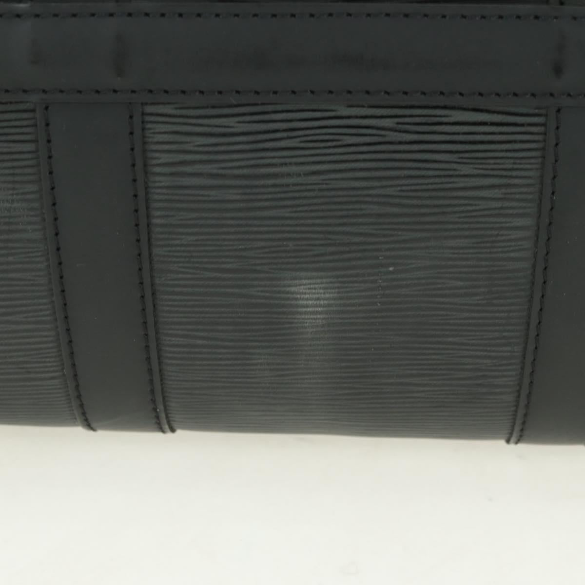 LOUIS VUITTON Epi Keepall 45 Boston Bag Black M42972 LV Auth 179740V