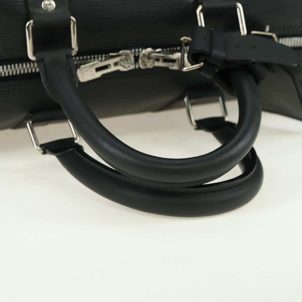 LOUIS VUITTON Epi Keepall 45 Boston Bag Black M42972 LV Auth 179740V