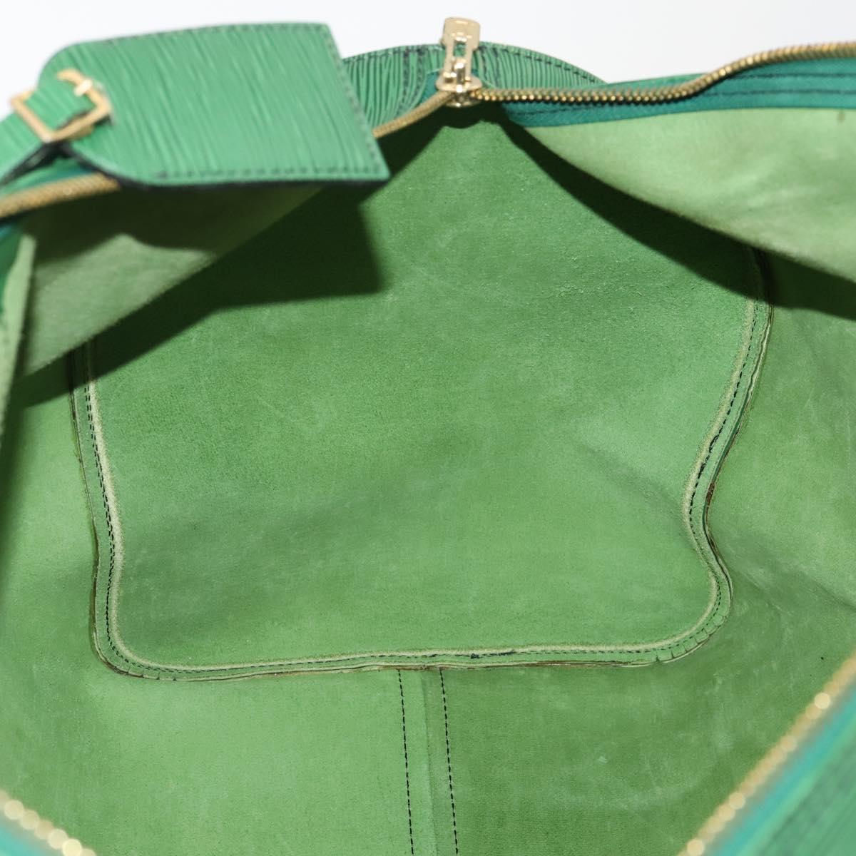LOUIS VUITTON Epi Keepall 60 Boston Bag Green M42944 LV Auth 179741A