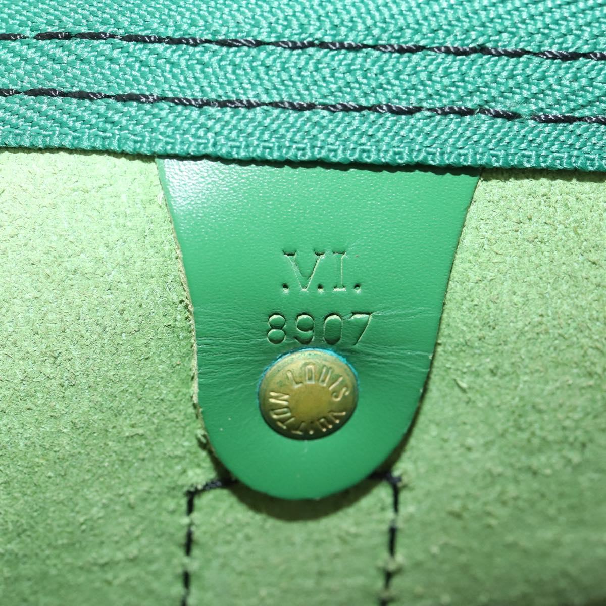 LOUIS VUITTON Epi Keepall 60 Boston Bag Green M42944 LV Auth 179741A