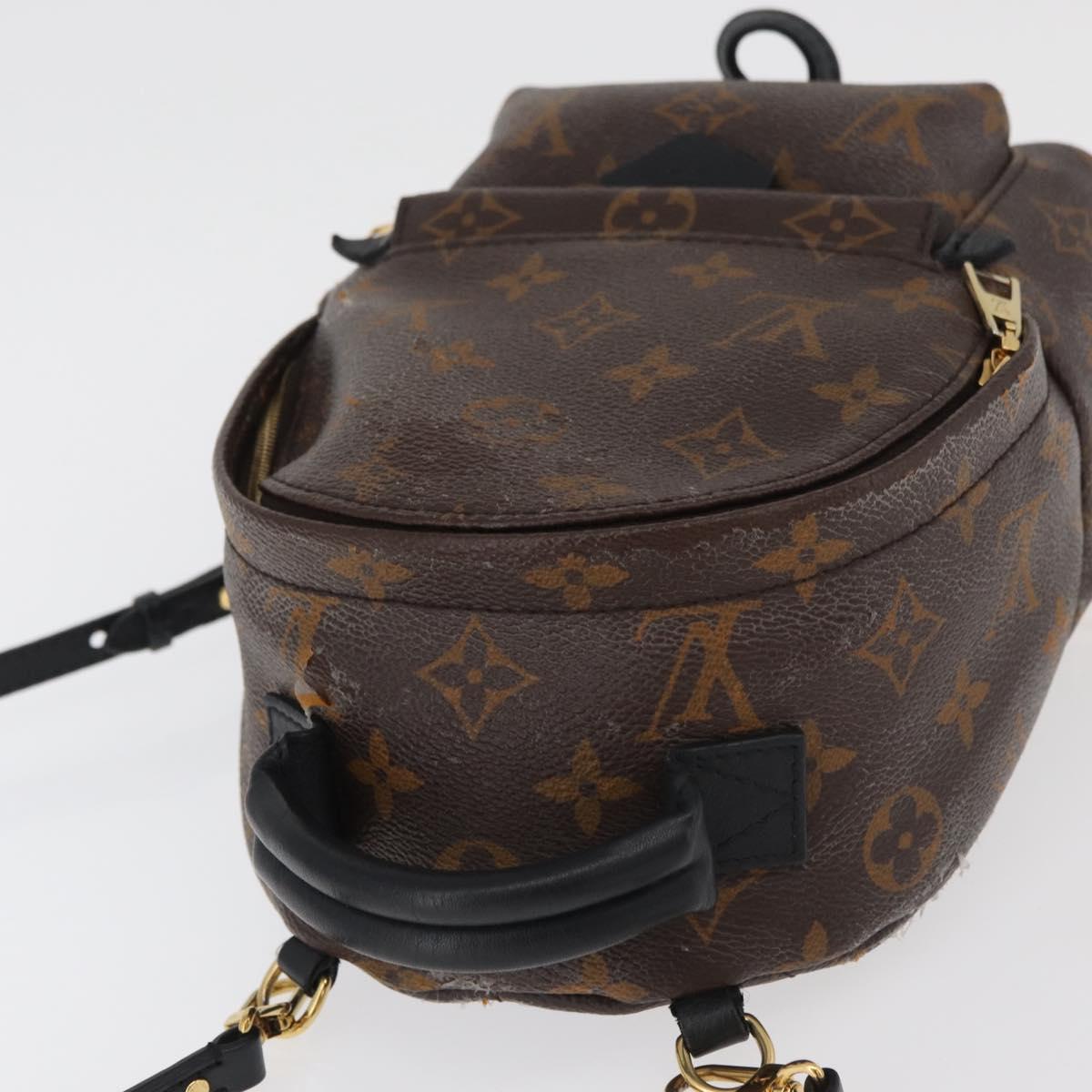 LOUIS VUITTON Monogram Palm Springs MINI Backpack M44873 LV Auth 179744A