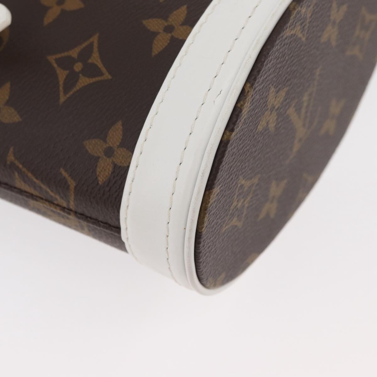 LOUIS VUITTON Monogram Nano Bucket Shoulder Bag M81489 LV Auth 179745