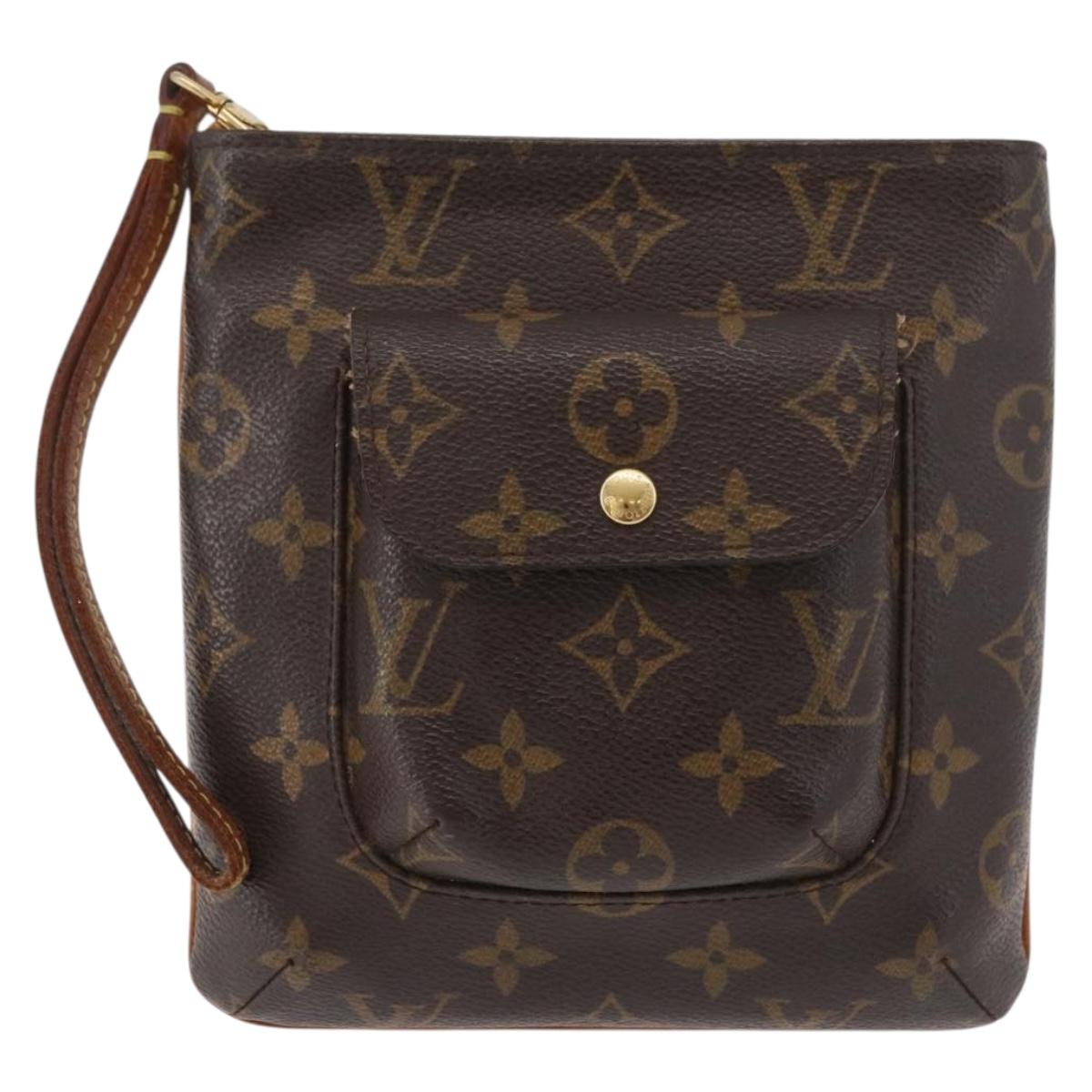 LOUIS VUITTON Monogram Partition Pouch M51901 LV Auth 179748