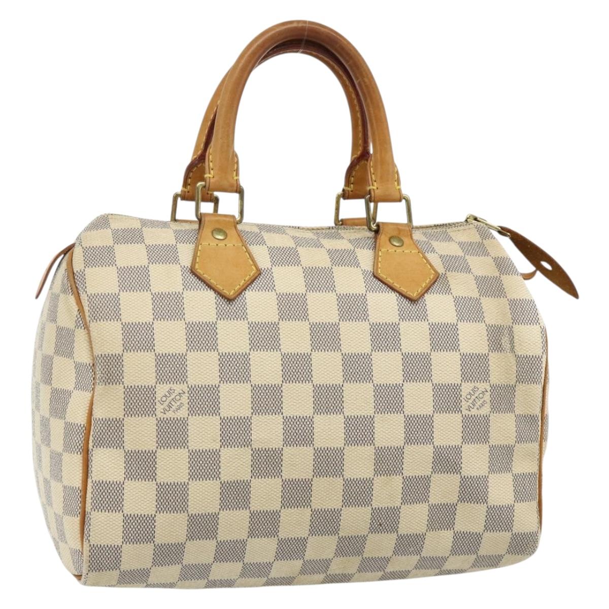 LOUIS VUITTON Damier Azur Speedy 25 Hand Bag N41534 LV Auth 179754A