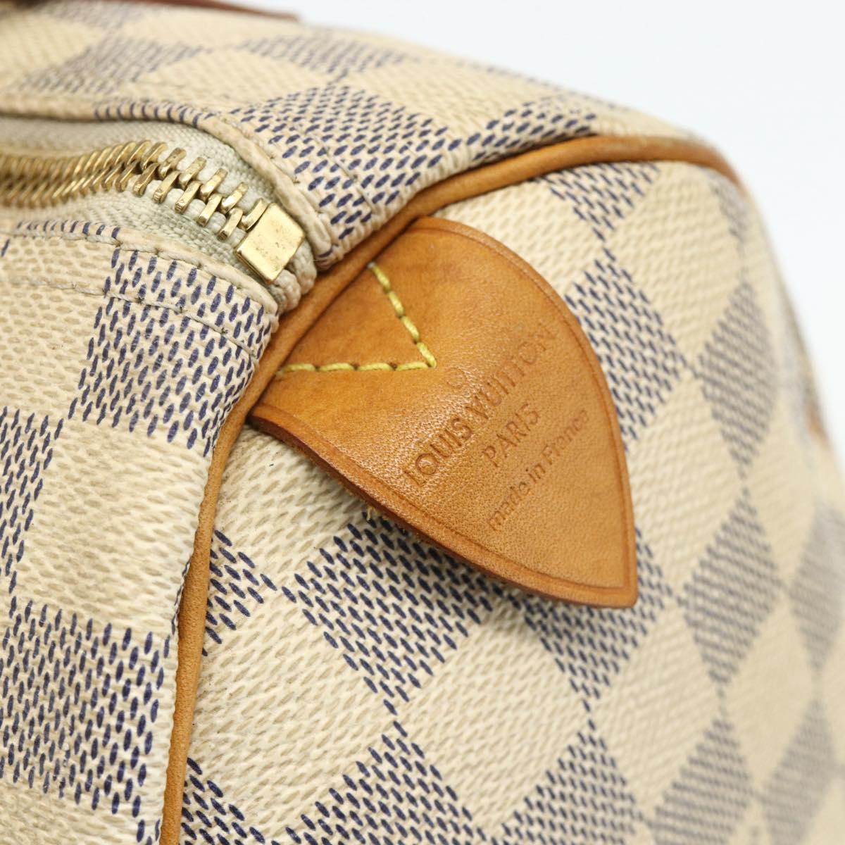 LOUIS VUITTON Damier Azur Speedy 25 Hand Bag N41534 LV Auth 179754A