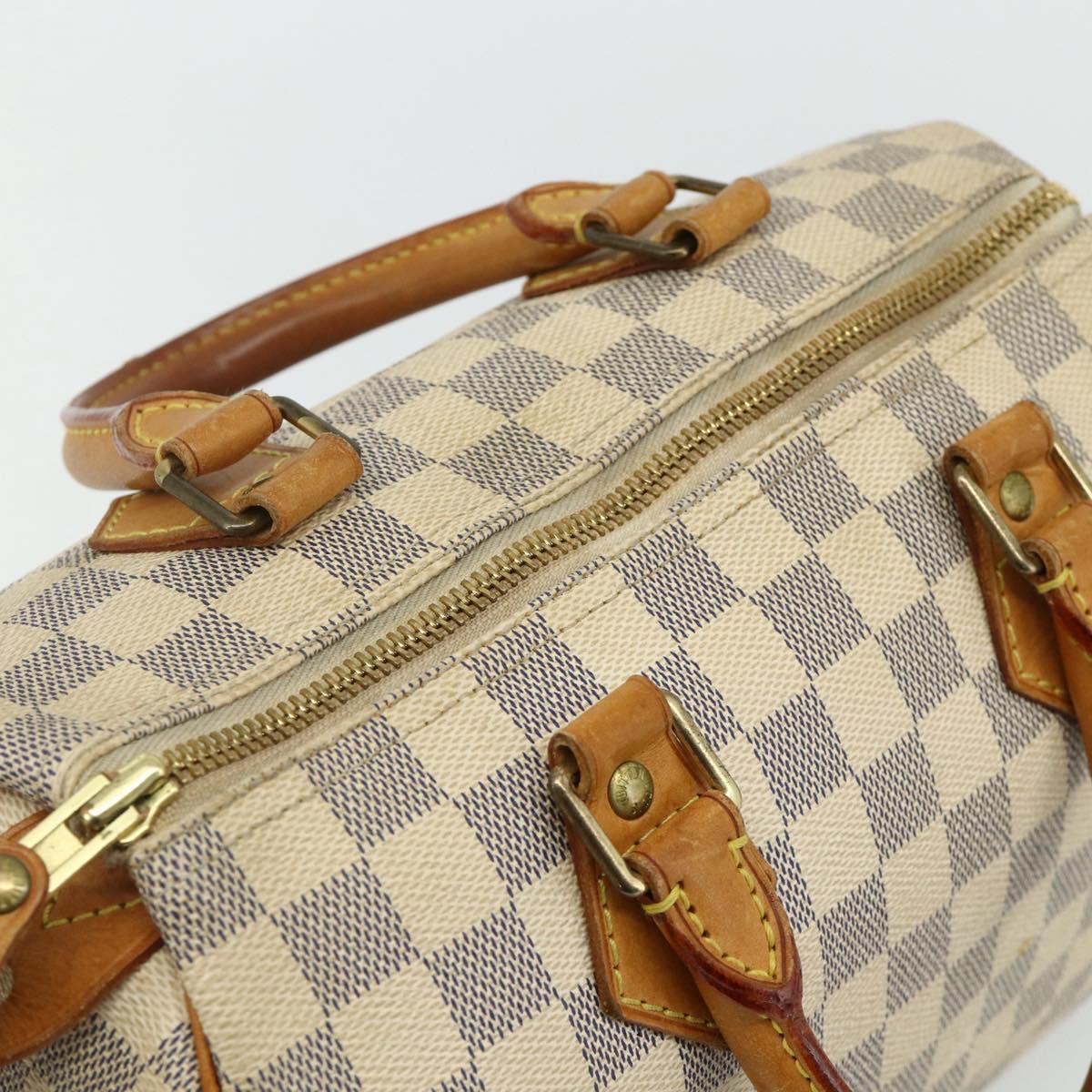 LOUIS VUITTON Damier Azur Speedy 25 Hand Bag N41534 LV Auth 179754A