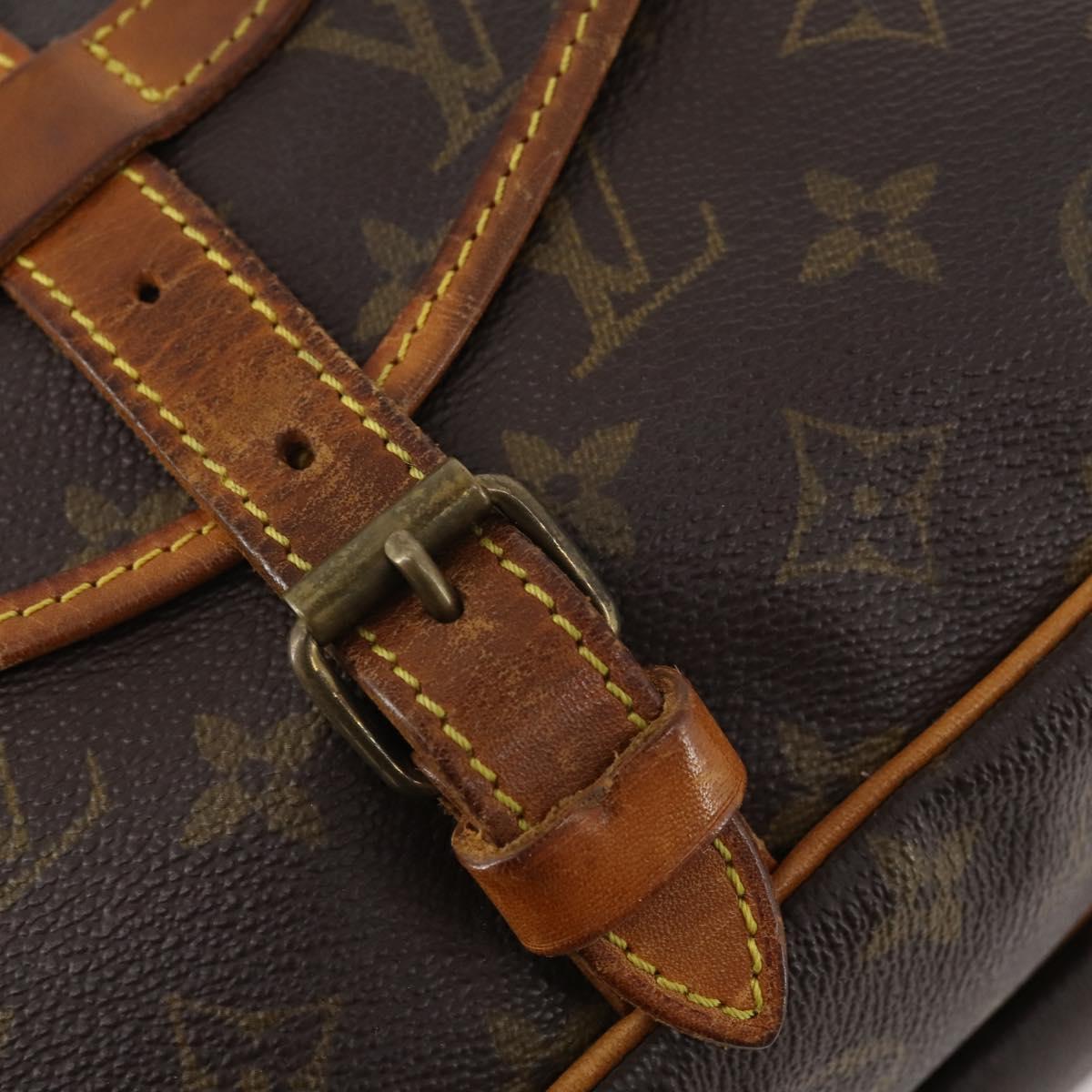 LOUIS VUITTON Monogram Saumur 30 Shoulder Bag M42256 LV Auth 179755