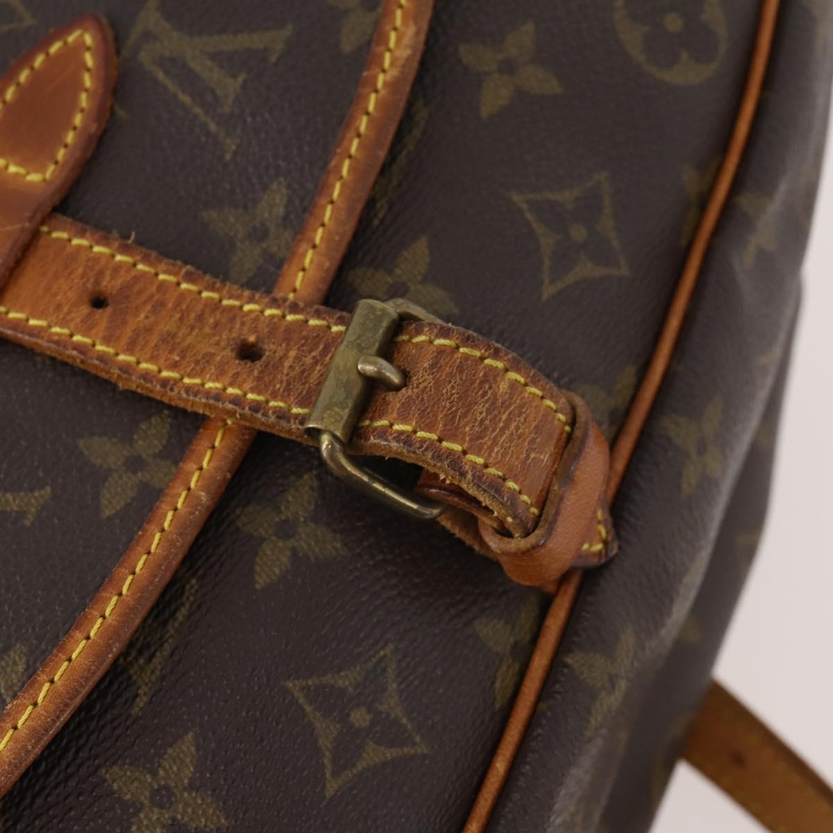LOUIS VUITTON Monogram Saumur 30 Shoulder Bag M42256 LV Auth 179755
