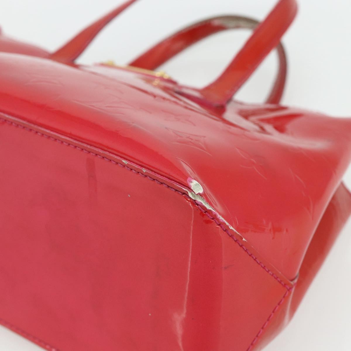 LOUIS VUITTON Monogram Vernis Wilshire PM Hand Bag Rose Pop M93643 Auth 179756