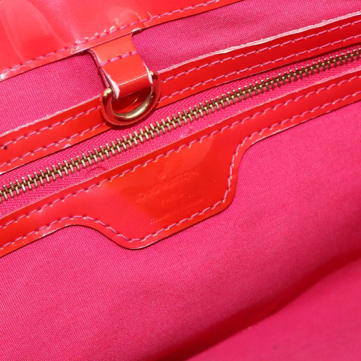 LOUIS VUITTON Monogram Vernis Wilshire PM Hand Bag Rose Pop M93643 Auth 179756