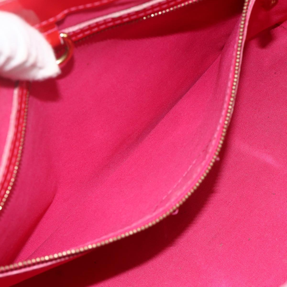 LOUIS VUITTON Monogram Vernis Wilshire PM Hand Bag Rose Pop M93643 Auth 179756