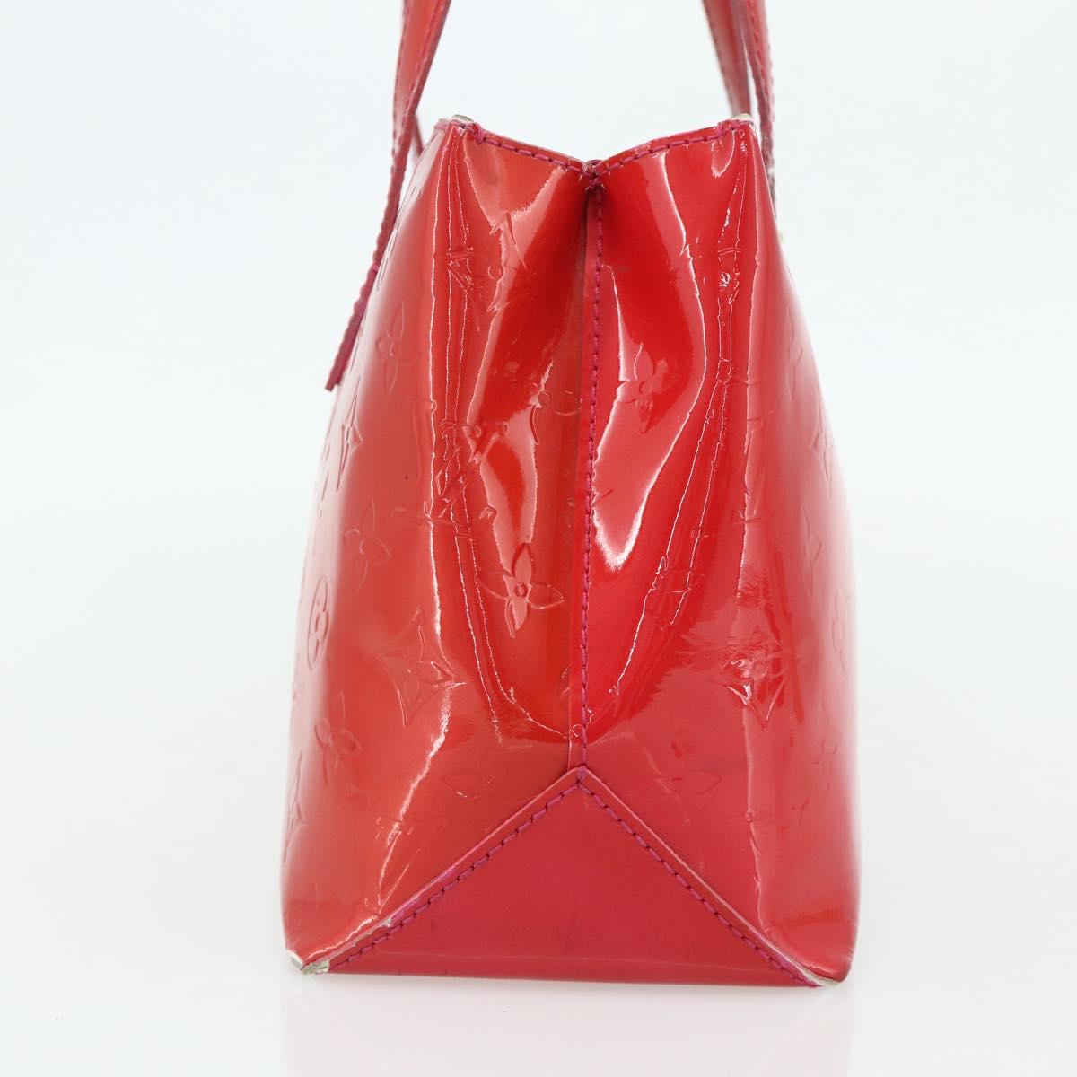 LOUIS VUITTON Monogram Vernis Wilshire PM Hand Bag Rose Pop M93643 Auth 179756