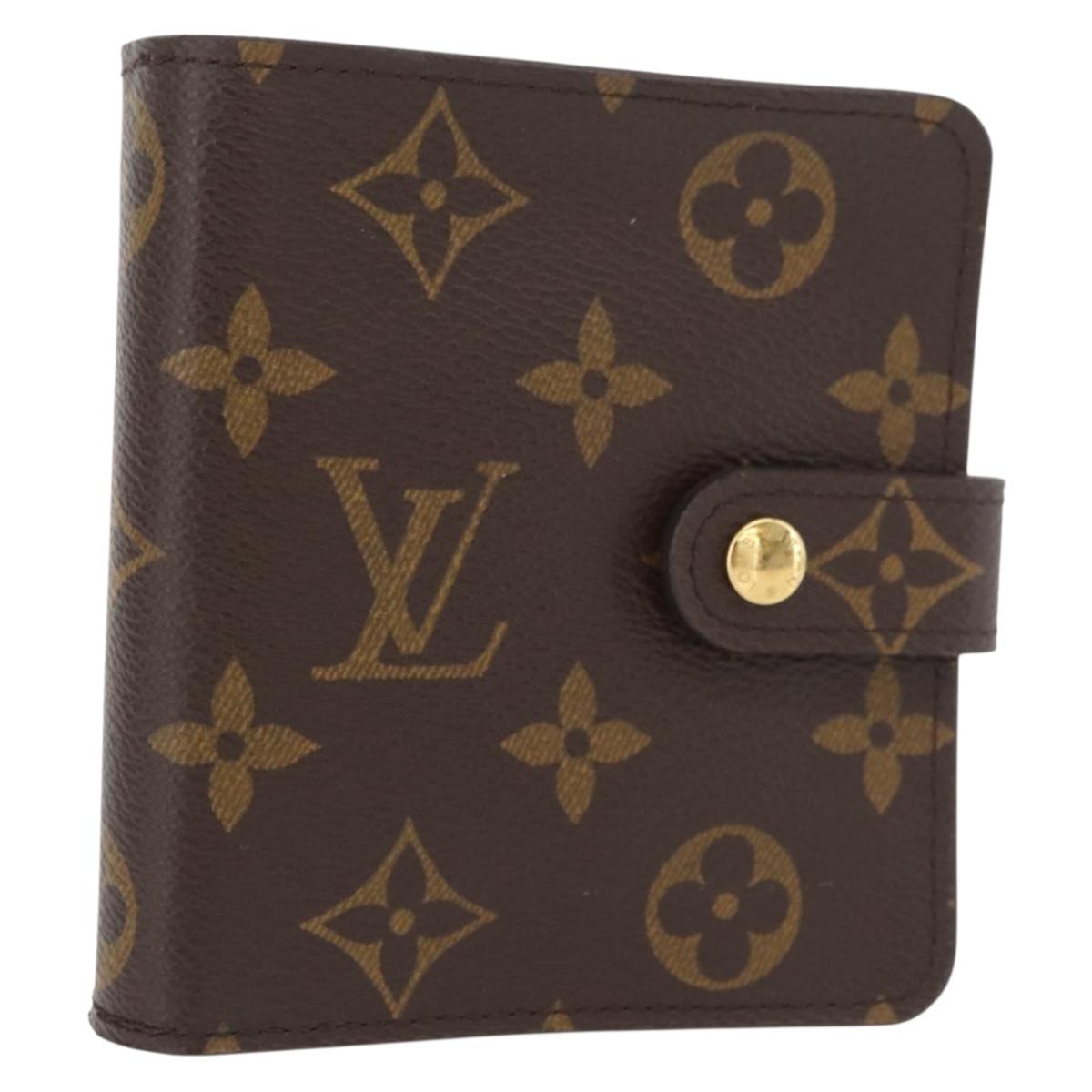 LOUIS VUITTON Monogram Compact Zip Wallet M61667 LV Auth 179767V