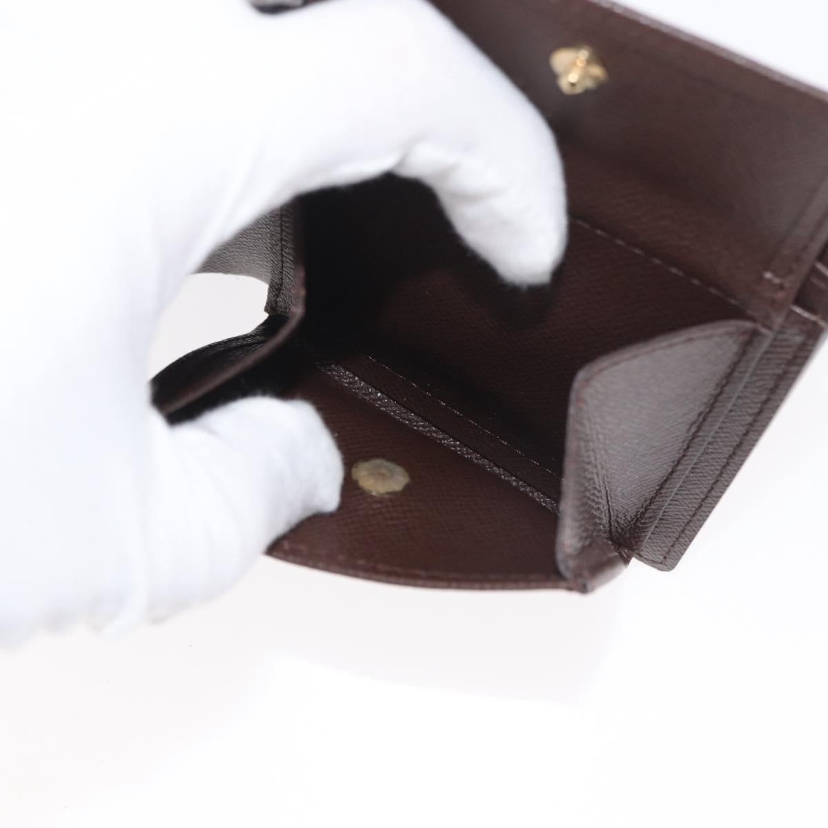 LOUIS VUITTON Damier Ebene Portefeuille Marco Bifold Wallet N61675 Auth 179769SAV