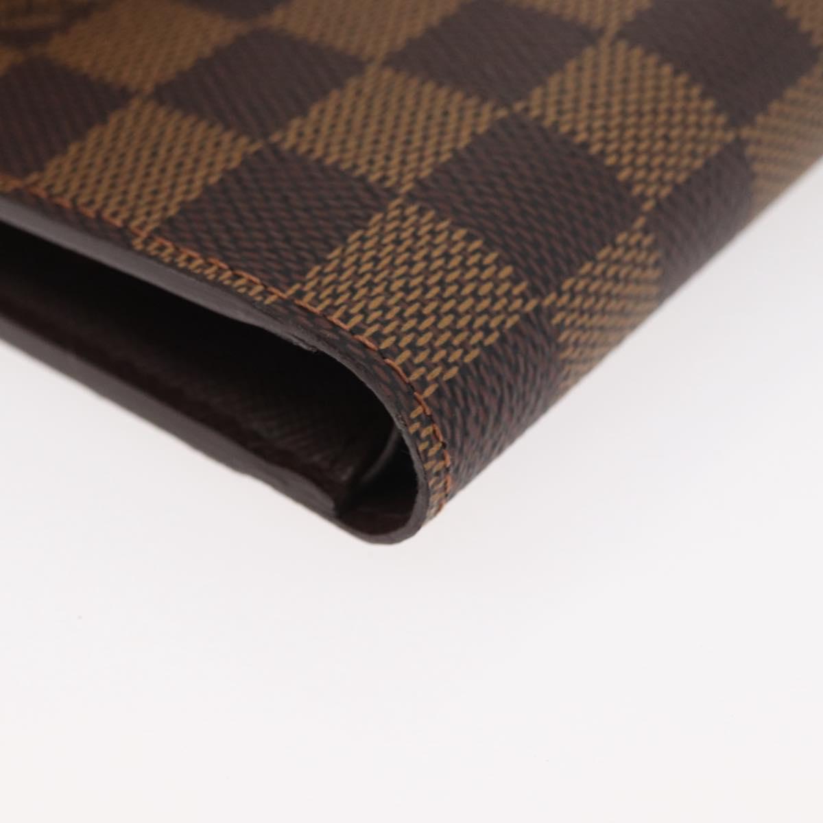 LOUIS VUITTON Damier Ebene Portefeuille Marco Bifold Wallet N61675 Auth 179769SAV