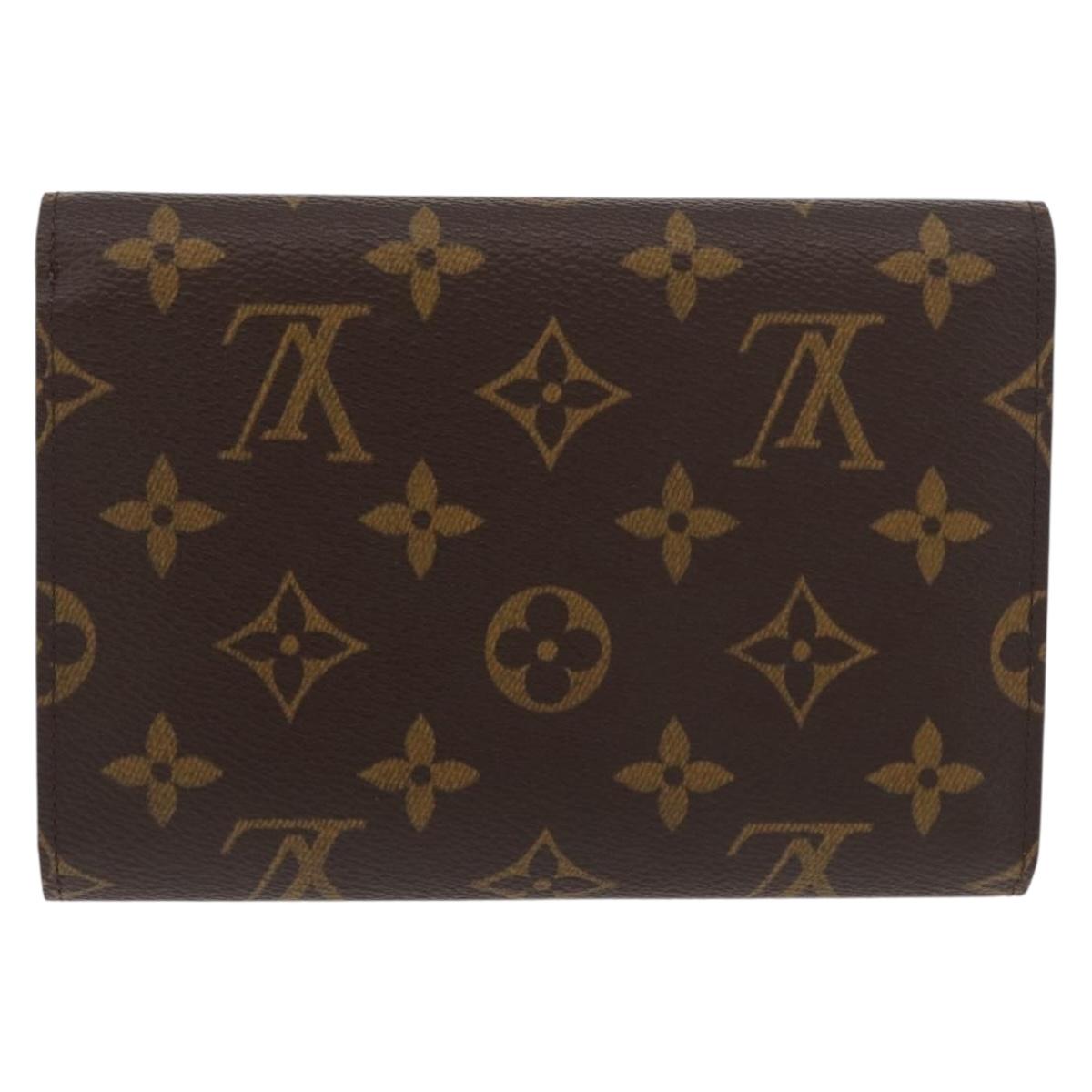 LOUIS VUITTON Monogram Porte Tresor Etui Papie Wallet M61202 LV Auth 179770V