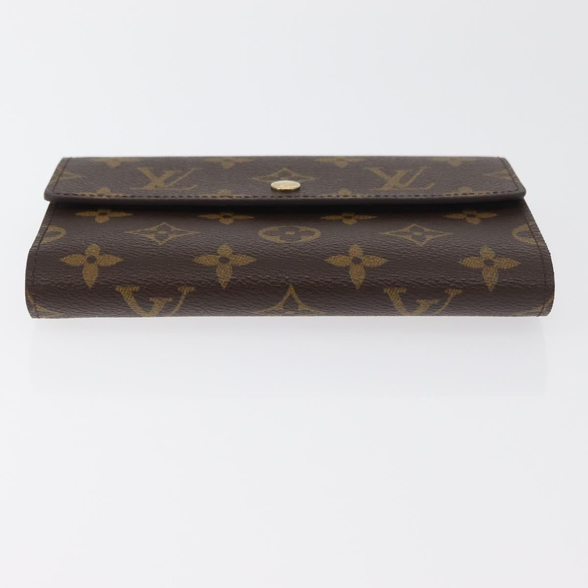 LOUIS VUITTON Monogram Porte Tresor Etui Papie Wallet M61202 LV Auth 179770V