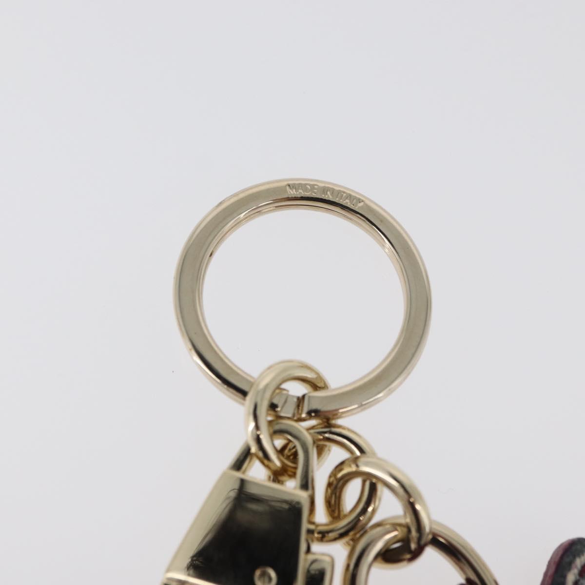 GUCCI GG Supreme Higuchi Yuko Collaboration Charm PVC Beige Gold Auth 179773SM