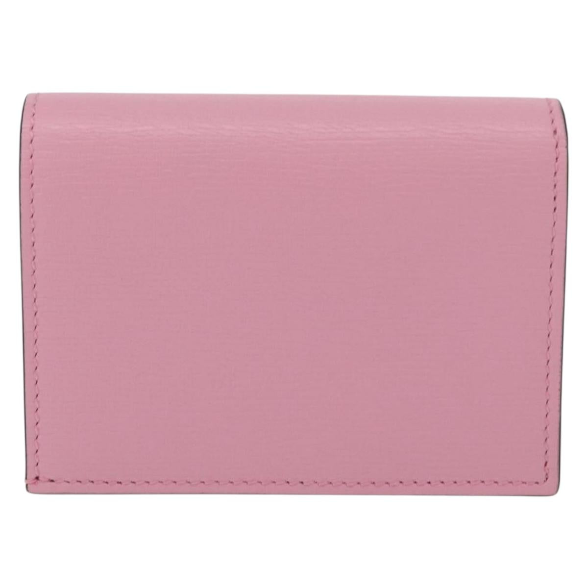 GUCCI Bananya Collaboration Compact Wallet Leather Pink 701009 2067 Auth 179774M
