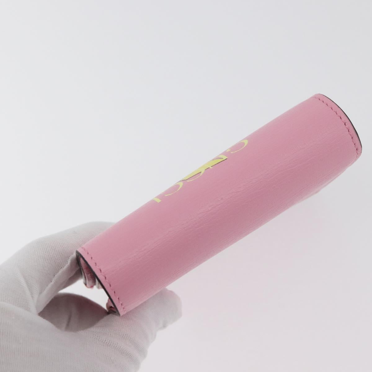 GUCCI Bananya Collaboration Compact Wallet Leather Pink 701009 2067 Auth 179774M