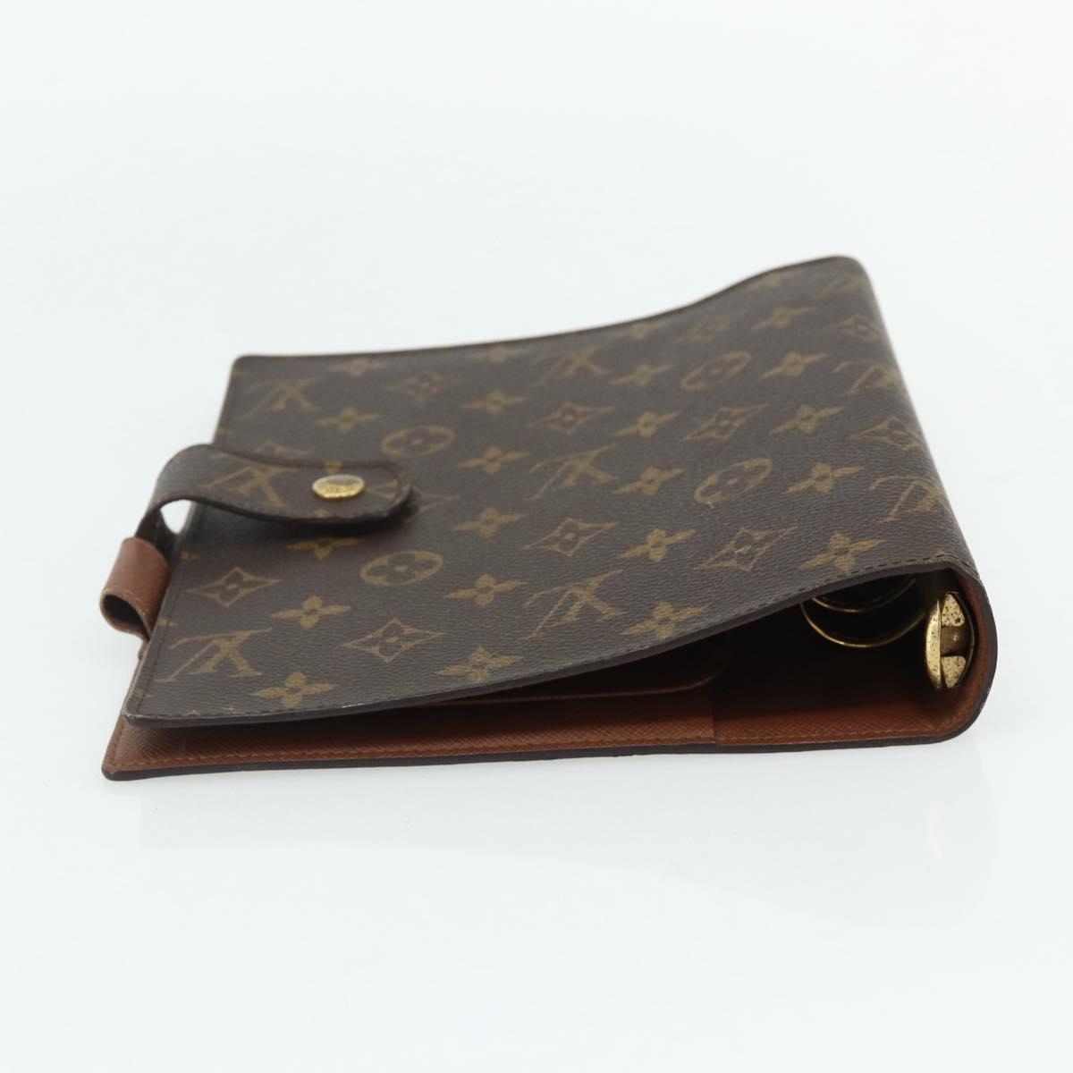 LOUIS VUITTON Monogram Agenda GM Day Planner Cover R20006 LV Auth 179778A