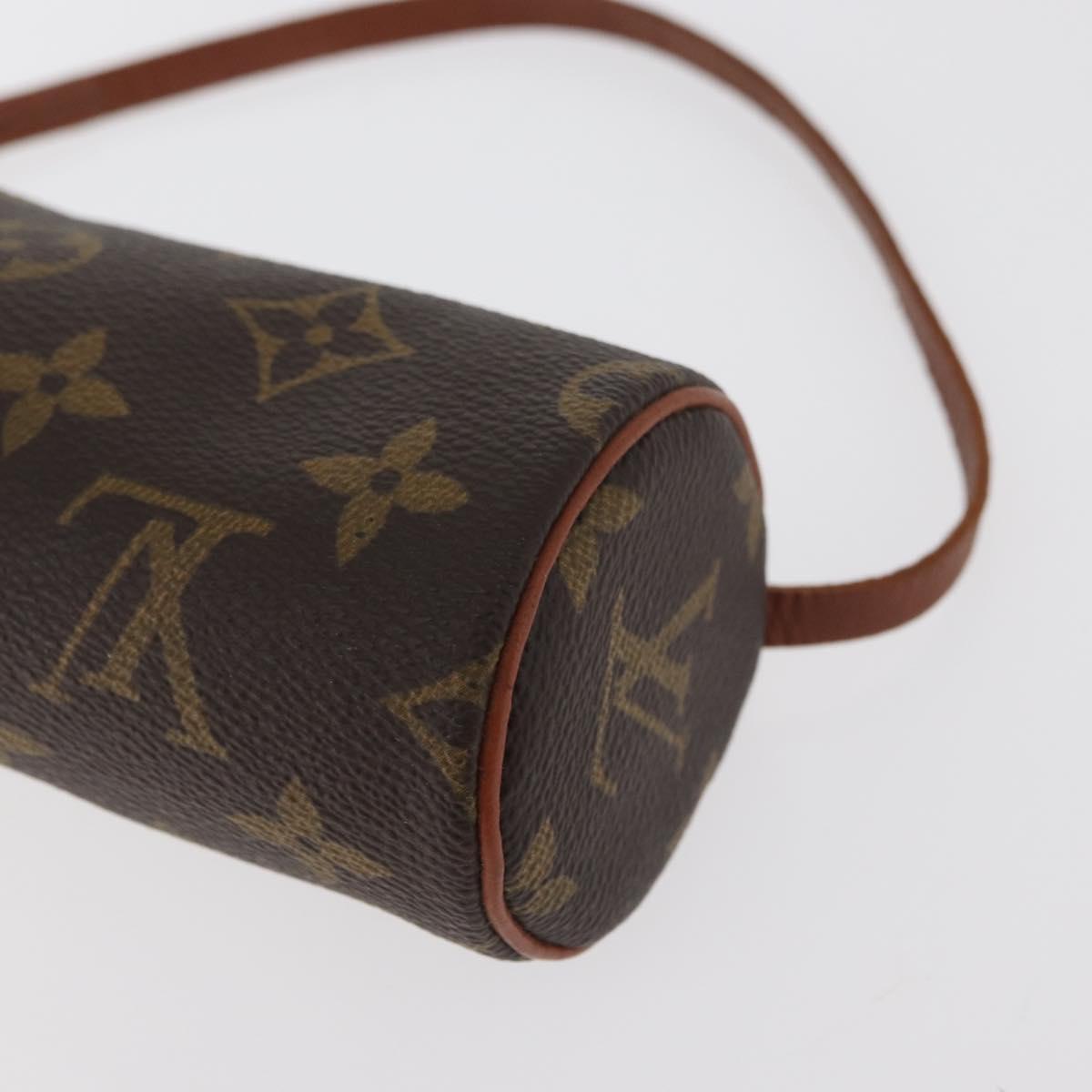 LOUIS VUITTON Monogram Papillon Pouch LV Auth 179810