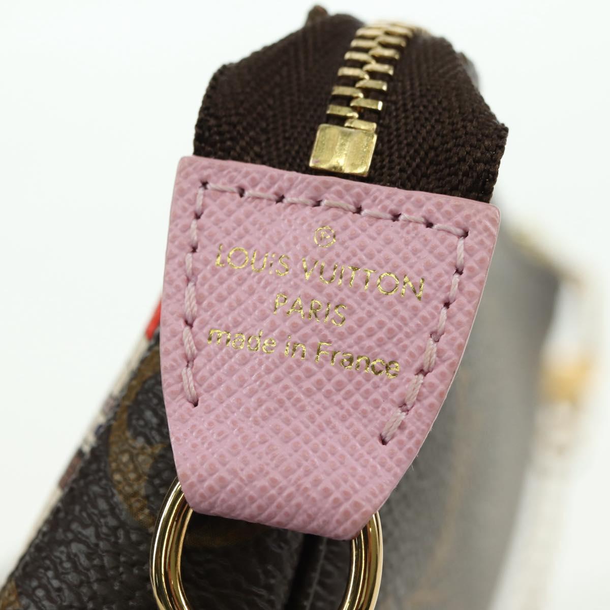 LOUIS VUITTON Monogram Mini Pochette Accessoires Pouch M62141 LV Auth 179814M