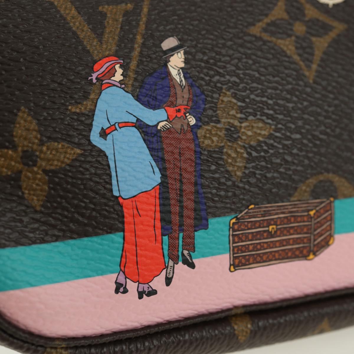 LOUIS VUITTON Monogram Mini Pochette Accessoires Pouch M62141 LV Auth 179814M