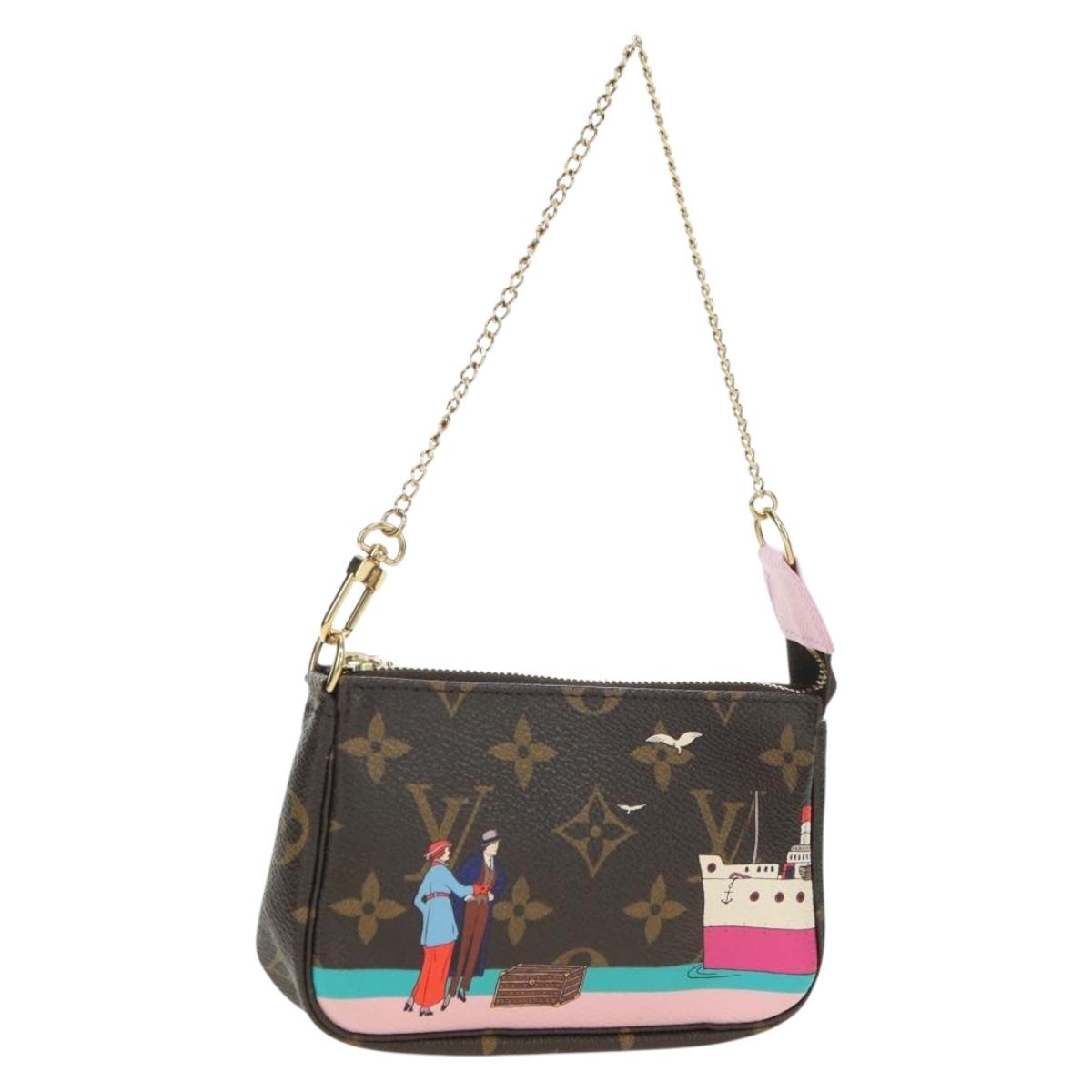 LOUIS VUITTON Monogram Mini Pochette Accessoires Pouch M62141 LV Auth 179814M