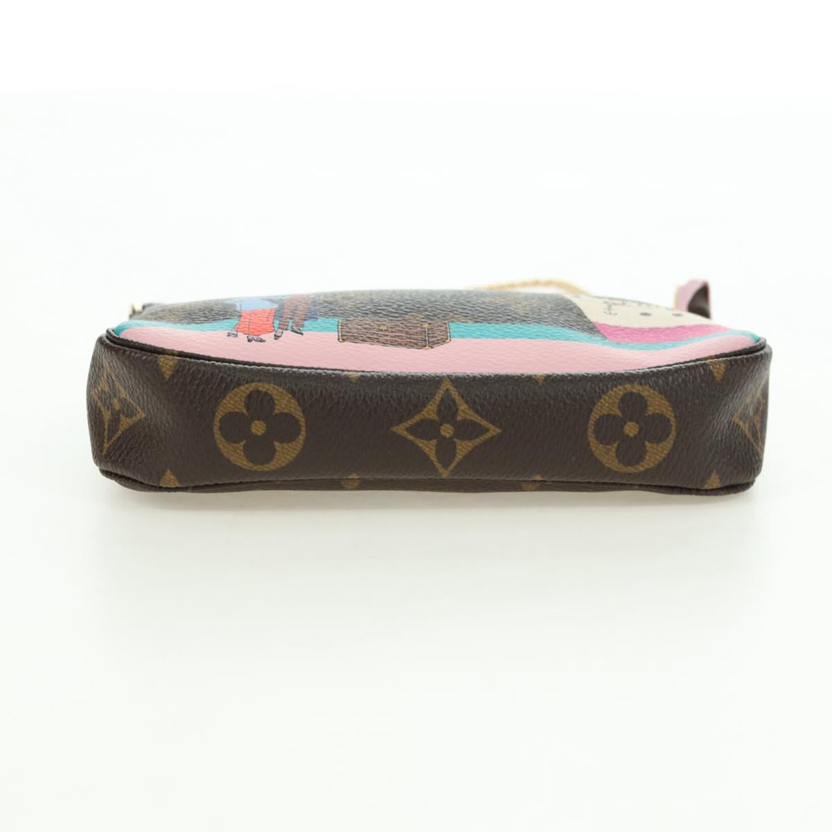 LOUIS VUITTON Monogram Mini Pochette Accessoires Pouch M62141 LV Auth 179814M