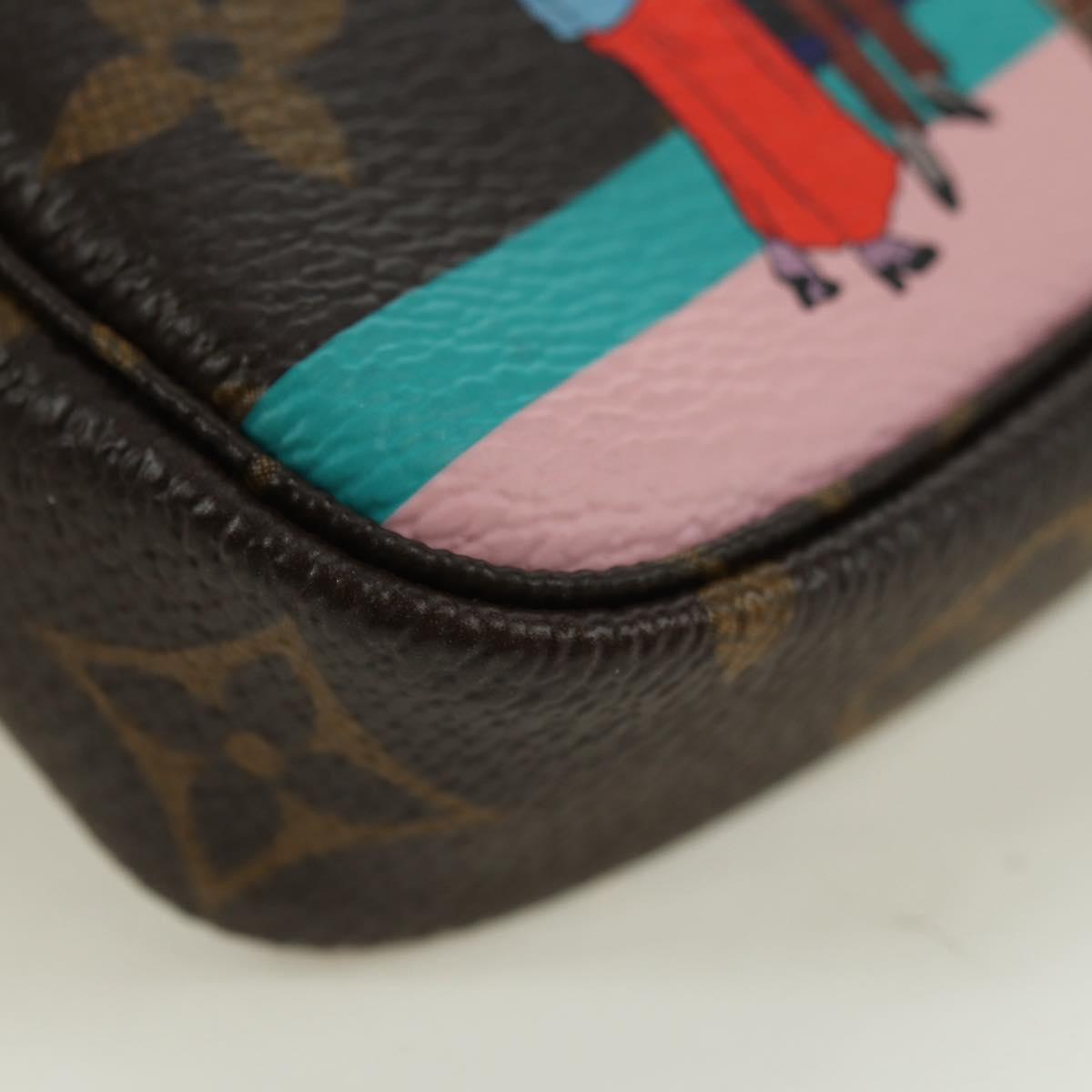 LOUIS VUITTON Monogram Mini Pochette Accessoires Pouch M62141 LV Auth 179815M