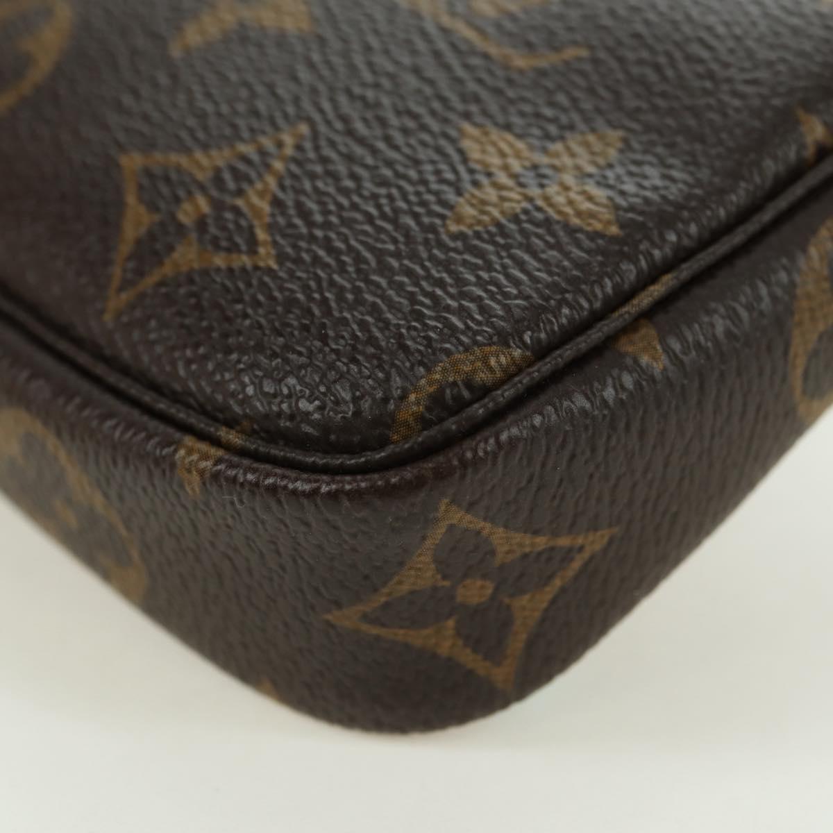 LOUIS VUITTON Monogram Mini Pochette Accessoires Pouch M62141 LV Auth 179815M