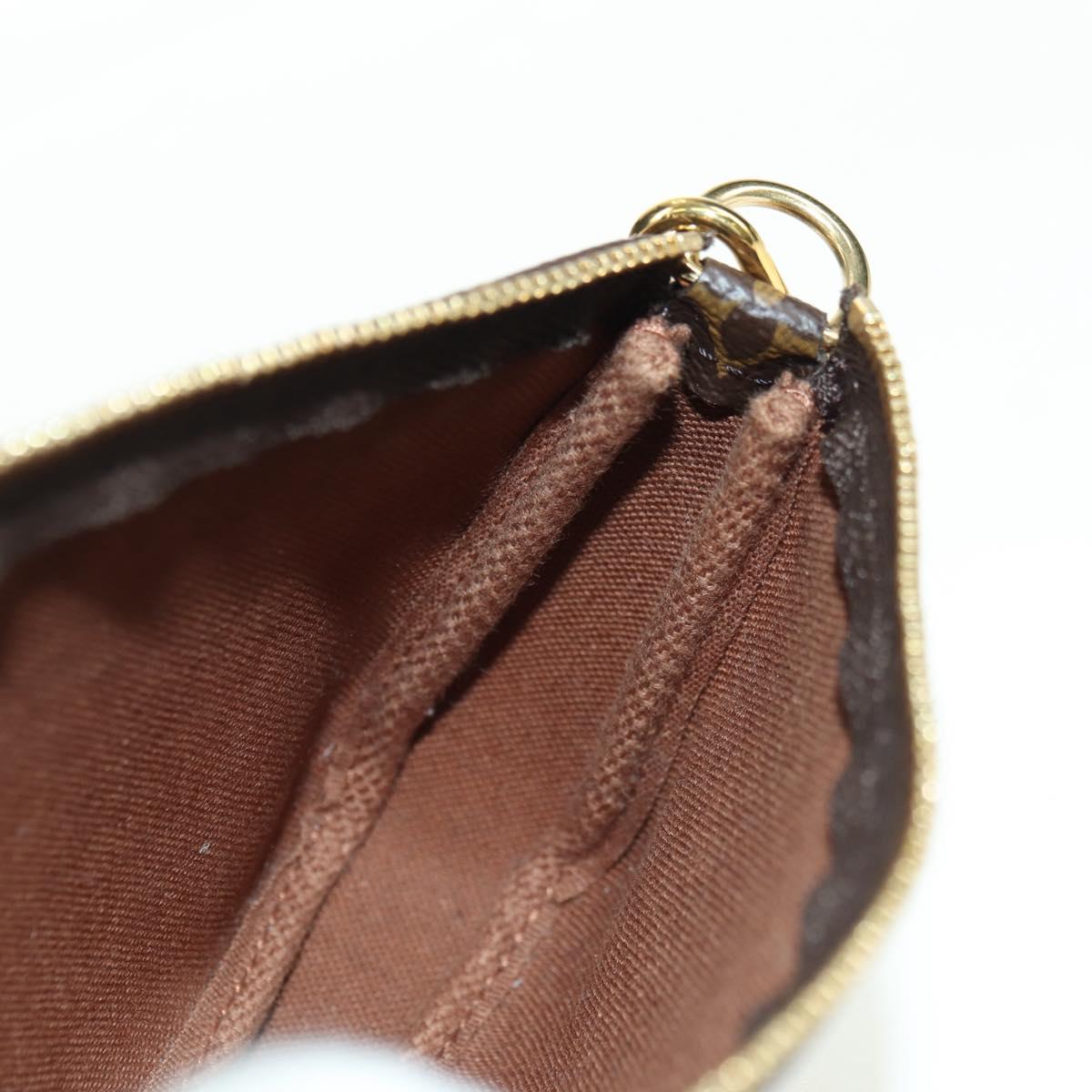 LOUIS VUITTON Monogram Mini Pochette Accessoires Pouch M62141 LV Auth 179815M